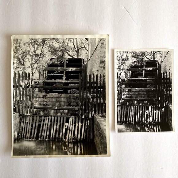 c1970 Original Water Mill Black White Photographs Steven Willhite Set of 2 - Picture 1 of 12